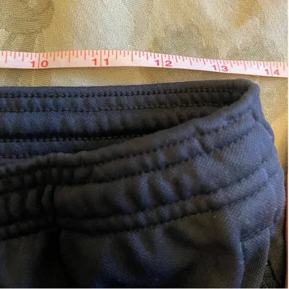 Adidas Climalite Unisex Stretch Elastic Waist Ankle Zippers Black Sweatpants - Picture 6 of 12